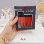 پک 12 عددی رژ مایع برند کیس ویولت KISS Violet کد YL1006