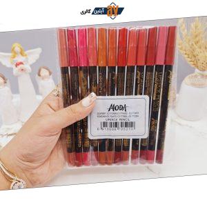 پک 12تایی خط لب مدادی MODA کد B