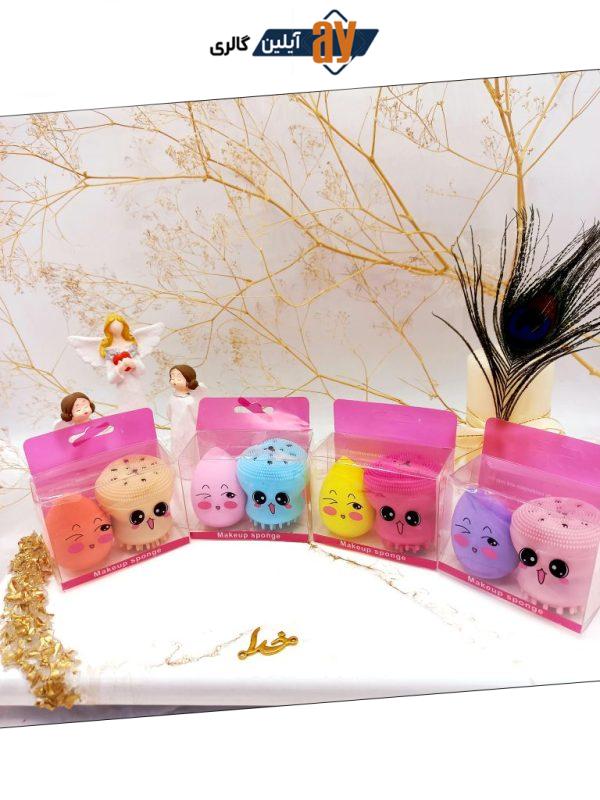پک 2 تایی فیش براش و پد تخم مرغی Makeup Sponge کد 5565