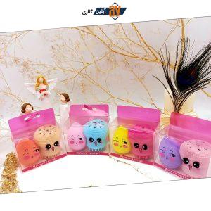 پک 2 تایی فیش براش و پد تخم مرغی Makeup Sponge کد 5565