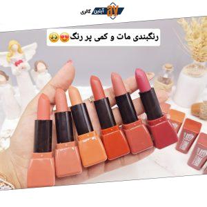 پک 6 تایی رژ جامد خوش رنگ Romantic May کد 2102