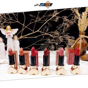 پک 6 تایی رژ جامد ضد آب 24 ساعته برند MISS FON کد ST960