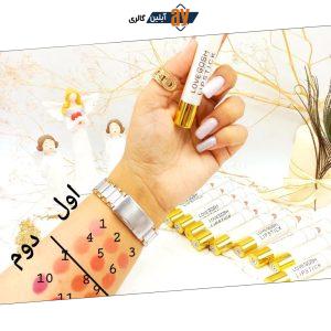 پک 6 تایی رژ جامد لاو گاش مات 7D کیفیت عالی LOVE GOSH کد LG01