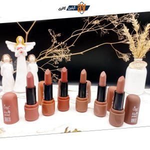 پک 6 تایی رژ لب جامد مات مینی کویین کد J103