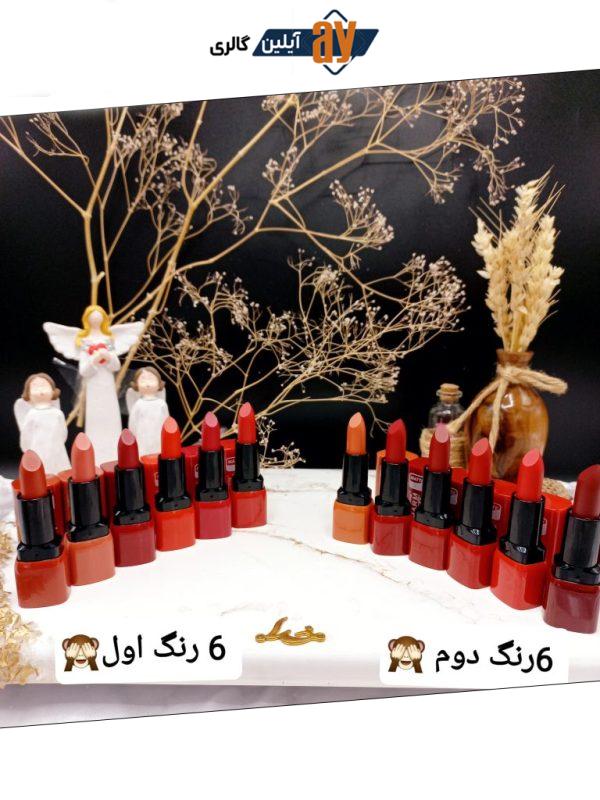 پک 6 عددی رژ جامد 24ساعته برند چانلانیا CHANLANYA کد 5500