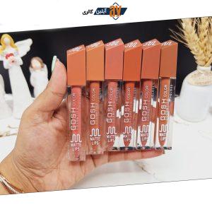 پک 6تایی رژ مایع برند گاش کالر GOSH COLOR کد GG016S