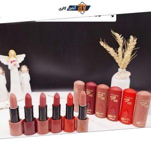 پک‌ 6عددی رژ جامد مات طرح لب برند میس بیوتی Miss Betty کد K166