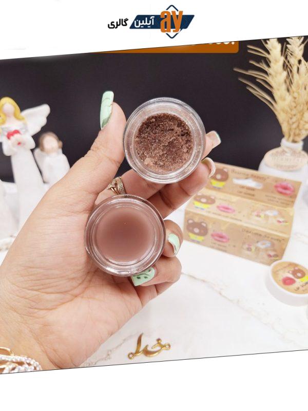 پک بالم و اسکراب لب کاکائویی برند دیرمی بیوتی Dearme Beauty کد D017