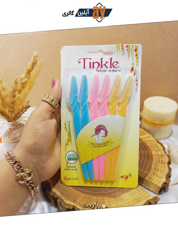 پک تیغ ابرو 6 عددی تینک Tincke