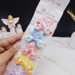 پک ده عددی پنس مو تق تقی طرح حیوانات دونات