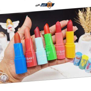 پک رژ جامد 6 تایی طرح کت کد MN_202