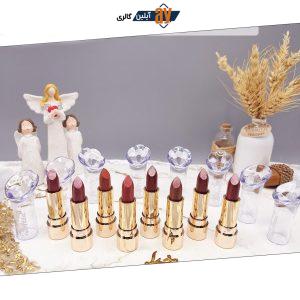 پک رژ جامد شاین دار 8 عددی طرح گل شیپوری برند میس بتی Miss Betty کد K_7751