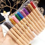 پک رژ مدادی ۱۲ عددی گلیتری برند هدی بانجل HUDABEANGEL پوکه کرمی