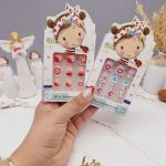 پک ناخن مصنوعی طرح فانتزی دختر کفشدوزکی برند RONYAN کد 7806