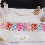 پک کارت 20 عددی پنس و کش مو طرح خرس رنگی