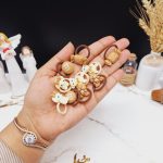پک کش مو 10 عددی رنگ نود طرح خرس و شکلات