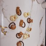 پک کش مو 10 عددی رنگ نود طرح خرس و شکلات