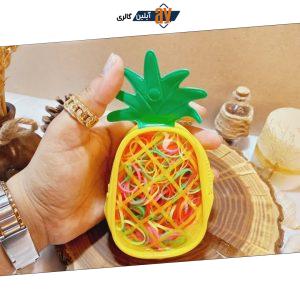 پک کش مو چهل گیس رنگی طرح آناناس