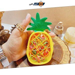 پک کش مو چهل گیس رنگی طرح آناناس