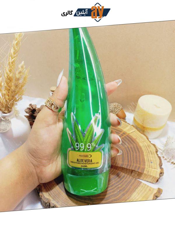 ژل آبرسان درمانی آلوئه ورا 99% درصد مکس لیدی MAX LADY کد MX2424