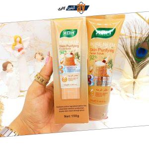  ژل اسکراب لایه بردار و روشن کننده 92 درصد صورت و بدن (برنج) XQM کد 2578