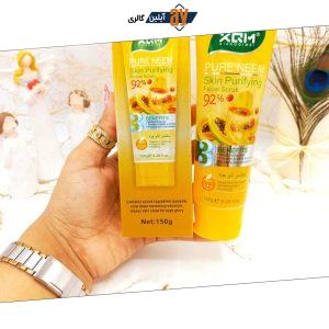  ژل اسکراب لایه بردار و روشن کننده 92 درصد صورت و بدن (پاپایا) XQM کد 2585