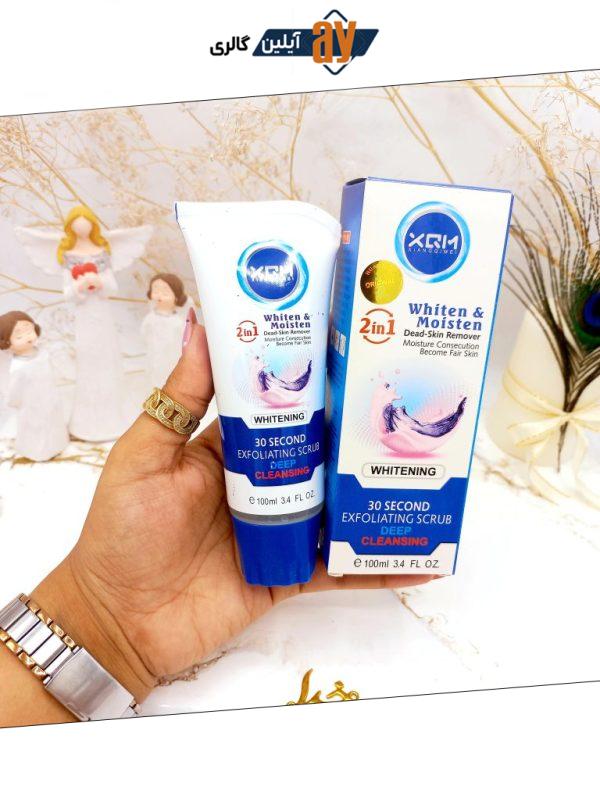  ژل اسکراب لایه بردار و سفید کننده فوری 30 ثانیه ای صورت و بدن XQM کد 9400