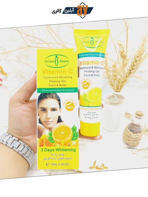 ژل پرطرفدار لایه بردار ویتامین سی VITAMIN C برند آیچون بیوتی Aichun Beauty کد AC31063