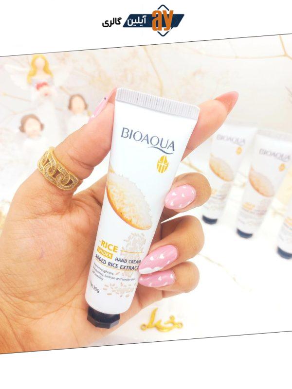 کرم دست تیوپی برنج 30 گرم بیوآکوا BIOAQUA کد BQY1535