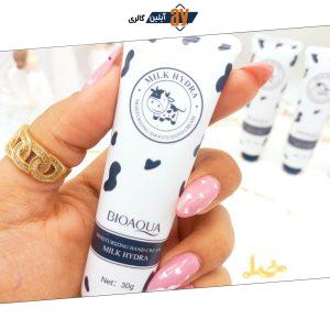 کرم دست تیوپی شیر گاو 30 گرم بیوآکوا BIOAQUA کد BQY1108