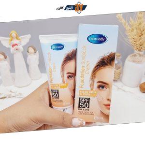 کرم ضد آفتاب پایه فیوژن آب 24 ساعته مکس لیدی حجم 50ml کد 4910