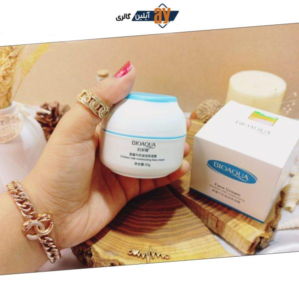 کرم مرطوب کننده شیر اورجینال ویژه کودکان بیوآکوا BIOAQUA