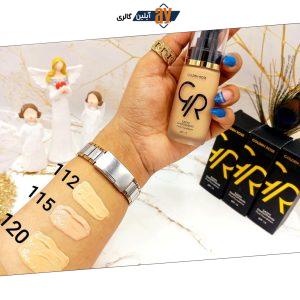 کرم پودر شیشه ای مات گلدن رز مدل Golden Rose Foundation کد 3155