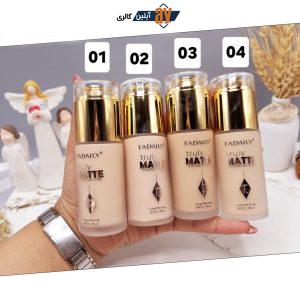 کرم پودر مات MATTE برند FADAILY کد FA1001 درب طلایی