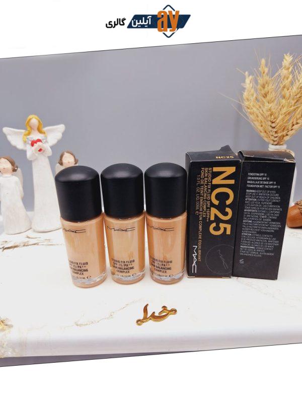 کرم پودر پمپی رنگ برنز MAC مدل NC حاوی SPF15 کد 4566