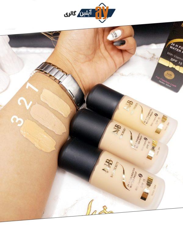 کرم پودر Spf15 ضدآب و ویتامین E نایس بیوتی NICE BEAUTY کد 4045