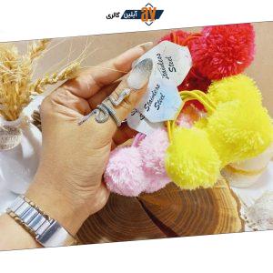 کش مو توپی دخترانه بسته 2 عددی
