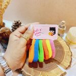 کش مو زنانه رنگی بسته 6 عددی گرلز پتیان GIRLS PTIAN