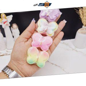 کوکتل پدیکور طرح پروانه 20 گرم همراه با شاین جوشش عالی