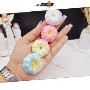 کوکتل پدیکور طرح گل پنبه همراه با شاین 20 گرم