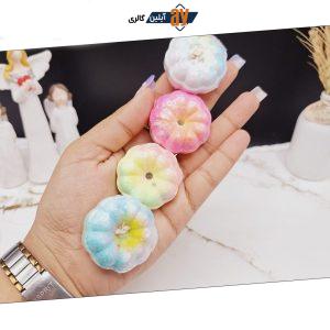 کوکتل پدیکور طرح گل پنبه همراه با شاین 20 گرم