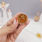 گلیتر مایع رنگ رزگلد