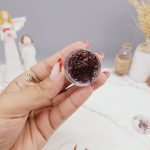 گلیتر مایع رنگ زرشکی