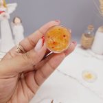 گلیتر مایع رنگ نارنجی