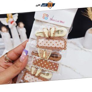گیره و پنس مو طرح پروانه
