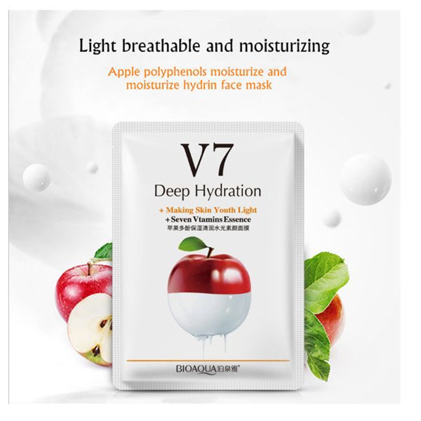 ماسک صورت بایو آکوا مدل APL v7  وزن 30 گرم بسته 2 عددی