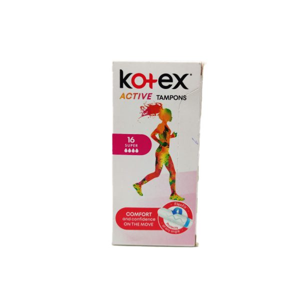تامپون کوتکس مدل Active Super بسته 16 عددی