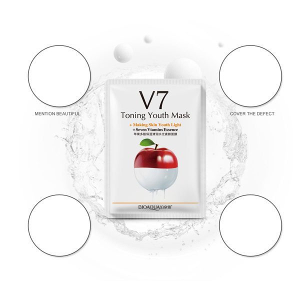 ماسک صورت بایو آکوا مدل APL v7  وزن 30 گرم بسته 3 عددی