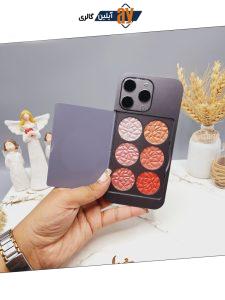 پالت رژ گونه و هایلایتر طرح آیفونی کد 2198B