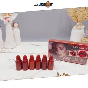 پک 6تایی رژ لب جامد طرح مدلینگ کد 8088